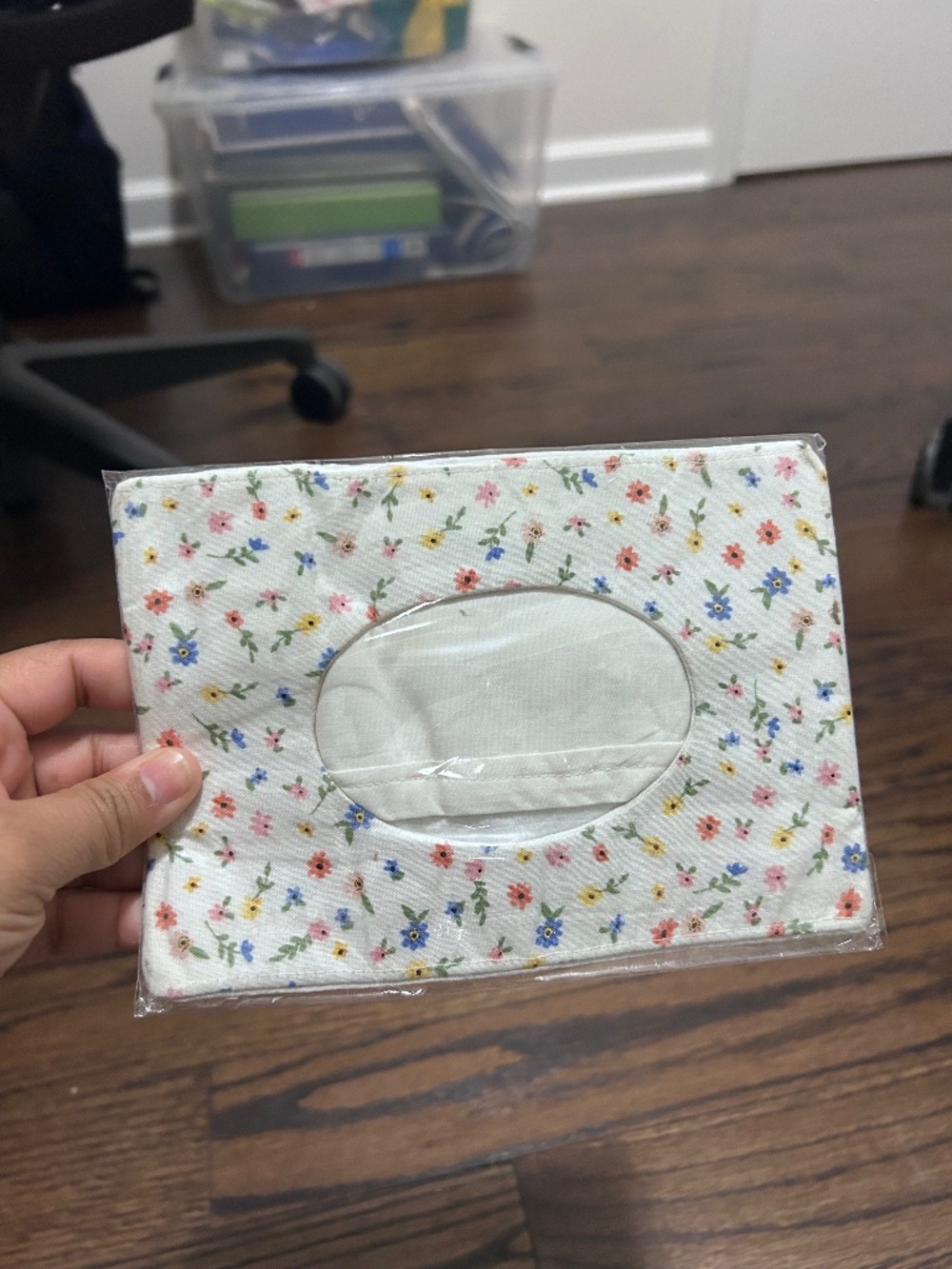 Handmade Floral Refillable Wipe Packet Holder | New
